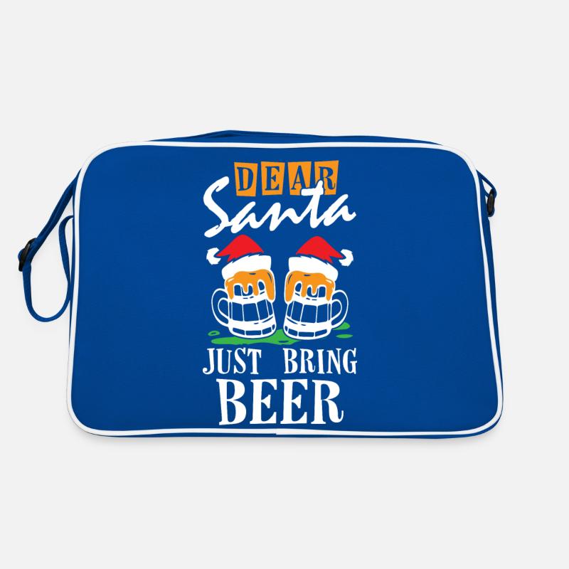 Cher Père Noël, apportez simplement de la bière Sac Retro