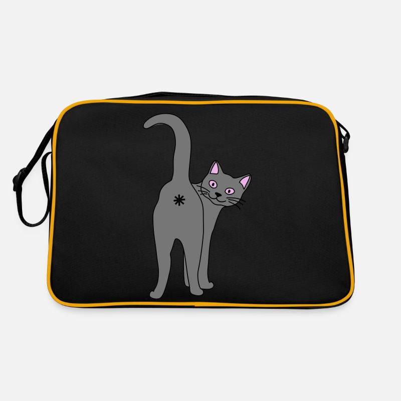 Naughty cat Retro Bag