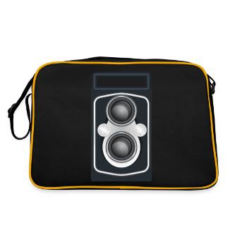 Twin Lens Reflex Camera Clean - Retro Bag - black/gold - Back