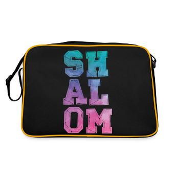 Schalom - Retro Tasche - Schwarz/Gold - Hinten