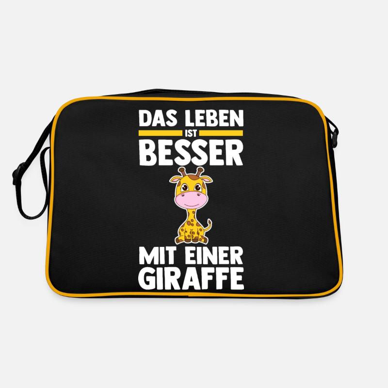 Giraffe Giraffen Retro Tasche