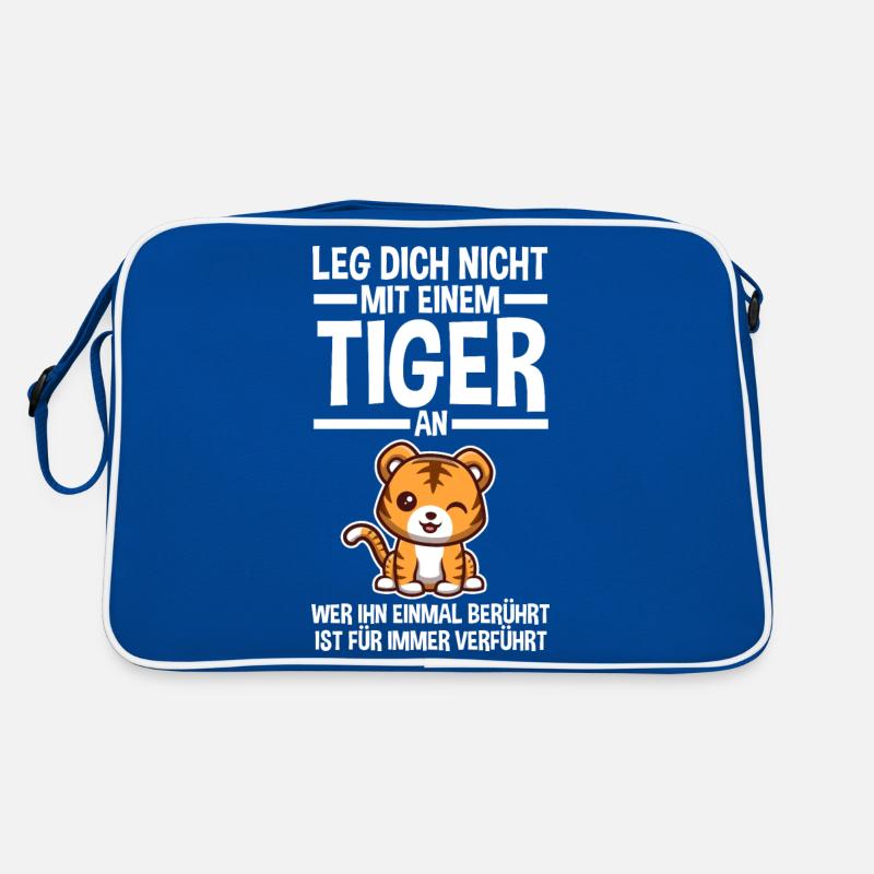 Tiger Motiv Retro Tasche