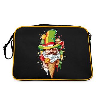 Balo the joking elf - Retro Bag - black/gold - Back
