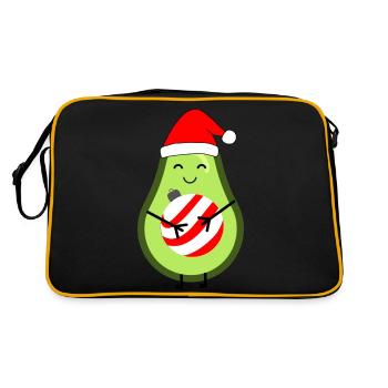 Avocat affectueux avec sphère de Noël - Sac Retro - noir/or - Dos