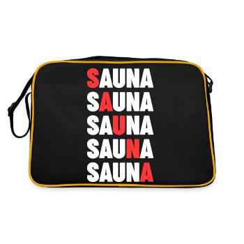 Wellness Sauna-goers Sauna sauna sauna - Retro Bag - black/gold - Back