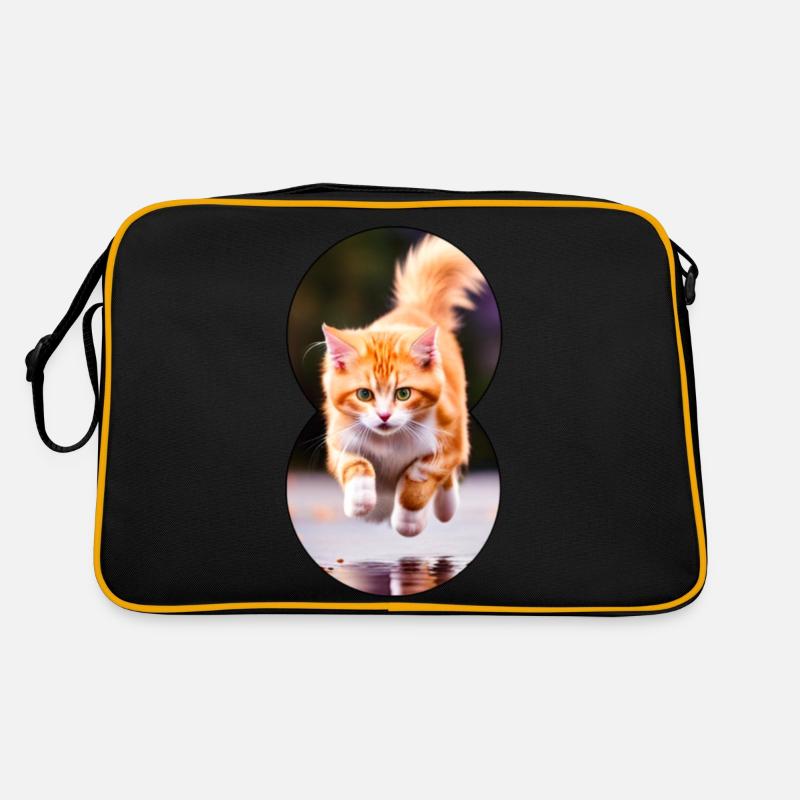 Course à pied cat 4 - Sac Retro - noir/or
