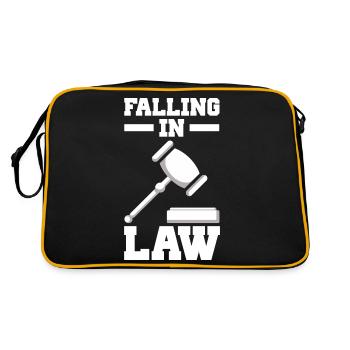 Anwalt Geschenke für Anwälte | Jurist Jura Student - Retro Tasche - Schwarz/Gold - Hinten