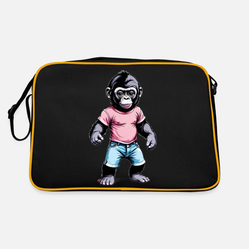Gorille Boxeur Boxe Sac Retro