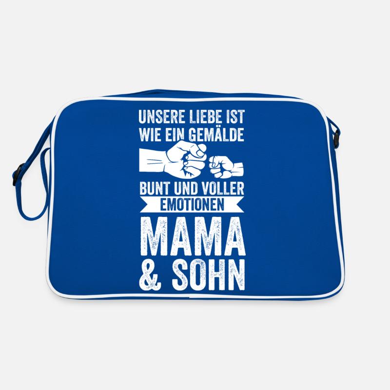 Mutter Muttertag Mama und Sohn Retro Tasche