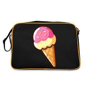 Strawberry Vanilla Ice Cream - Retro Bag - black/gold - Back