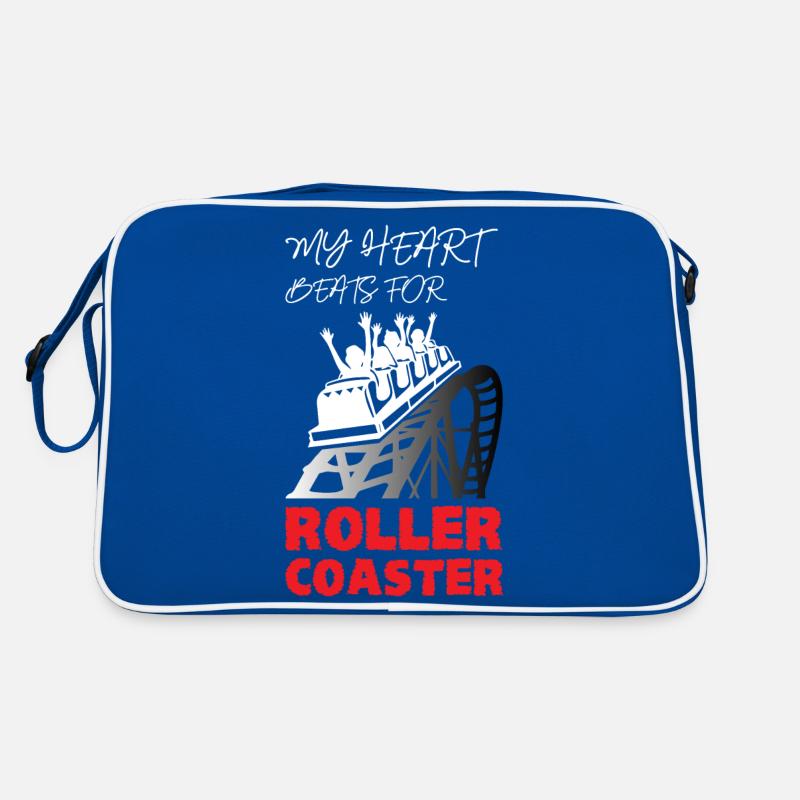 My Heart Beats for Roller Coaster Retro Tasche