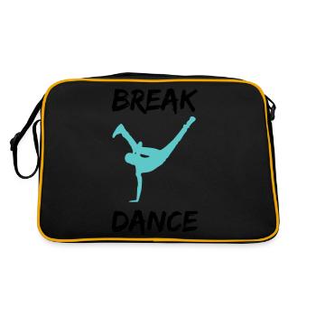 Breakdancer bboy - Retro Bag - black/gold - Back