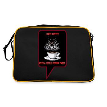 Torsion démoniaque dans le café - Sac Retro - noir/or - Dos