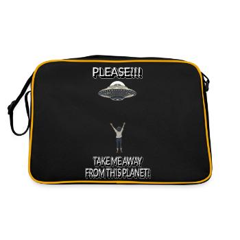 Take me away - Retro Bag - black/gold - Back