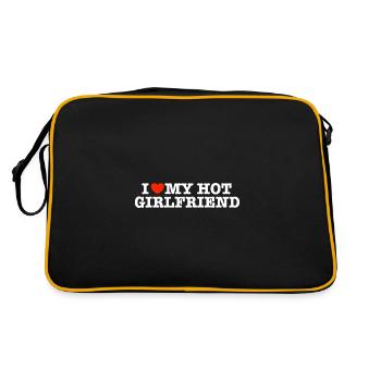 J’aime ma copine chaude - Sac Retro - noir/or - Dos