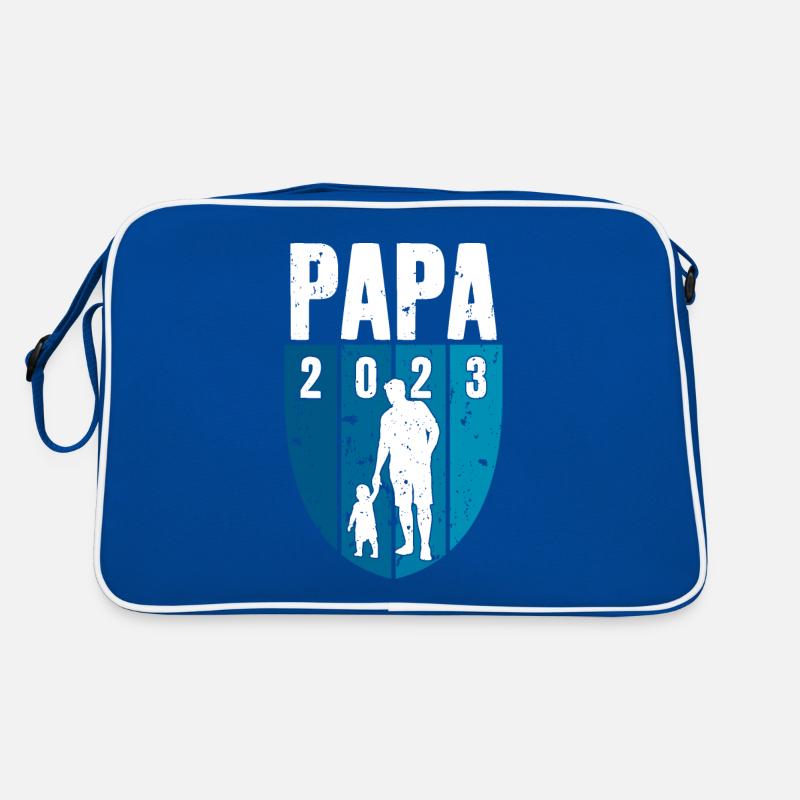 PAPA 2023 WERDENDER VATER Retro Tasche