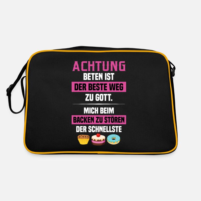 Backwarenverkäuferin Gebäck Konditorei Konditorin Retro Tasche