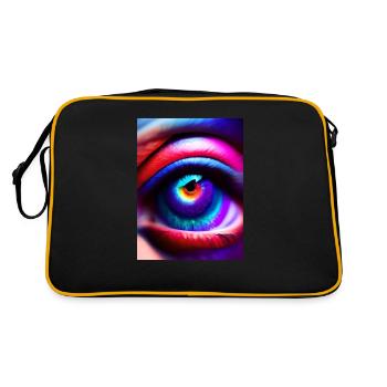 Œil lucide - Sac Retro - noir/or - Dos