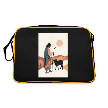 W5 Boh Lost Sheep Parabola 3 Pieces, Panorama Wall - Retro Bag - black/gold - Back