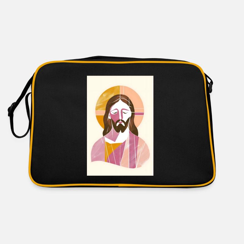 Jesus Wandkunst, Digitaler Download, Boho Jesus Retro Tasche