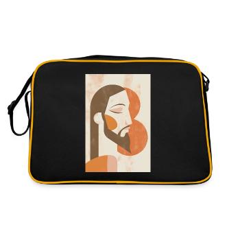 Boho Jésus Art mural, téléchargement numérique, - Sac Retro - noir/or - Dos