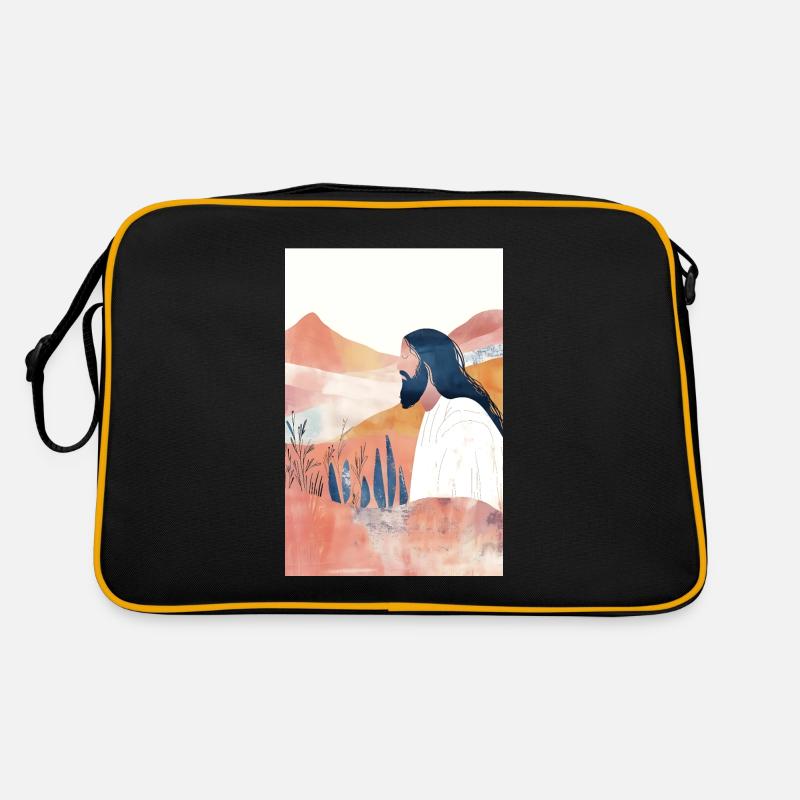 Moderne Jesus Kunstwerk Retro Tasche