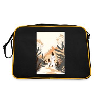 Venez me suivre, l’art de la communion, Jésus-Christ, - Sac Retro - noir/or - Dos
