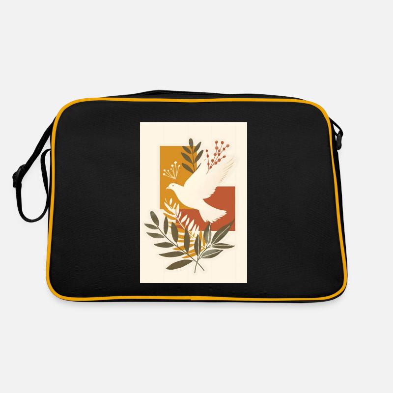 Ländliche Taube Kunstwerk, Spirituelles Boho, Retro Tasche