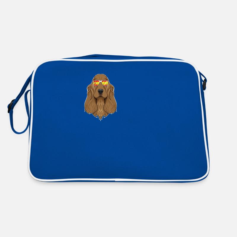 Cocker Spaniel I Espagne Lunettes de soleil I Drapeau espagnol Sac Retro