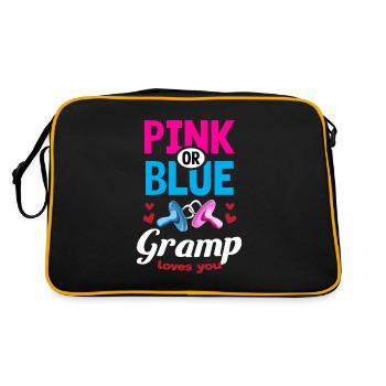 Gramp rose ou bleu vous aime Genre Révéler La fête - Sac Retro - noir/or - Dos
