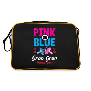 Rose ou bleu Gran Gran vous aime Genre Révéler - Sac Retro - noir/or - Dos