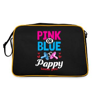 Pappy rose ou bleu vous aime Genre Révéler La fête - Sac Retro - noir/or - Dos