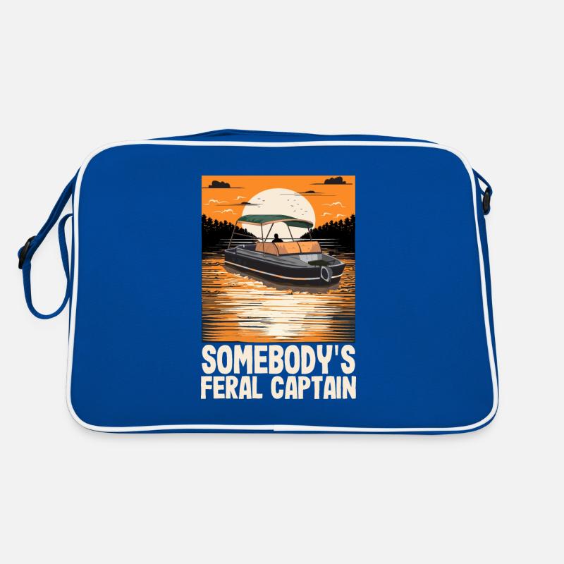 Somebody's Feral Captain Grumpy Pontoon King Retro Tasche