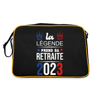La Légende Prend Sa Retraite 2023 - Sac Retro - noir/or - Dos