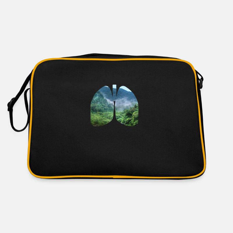 Lungs environment Nature conservation Climate change Sustainability Retro Bag