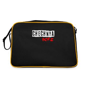 Tchétchénie Borz Caucase du Nord. chechen - Sac Retro - noir/or - Dos