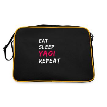 Manger sommeil Yaoi répéter - Sac Retro - noir/or - Dos