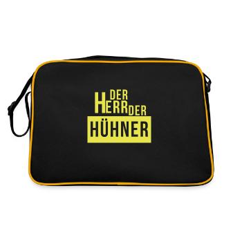 The Lord of chickens - Retro Bag - black/gold - Back
