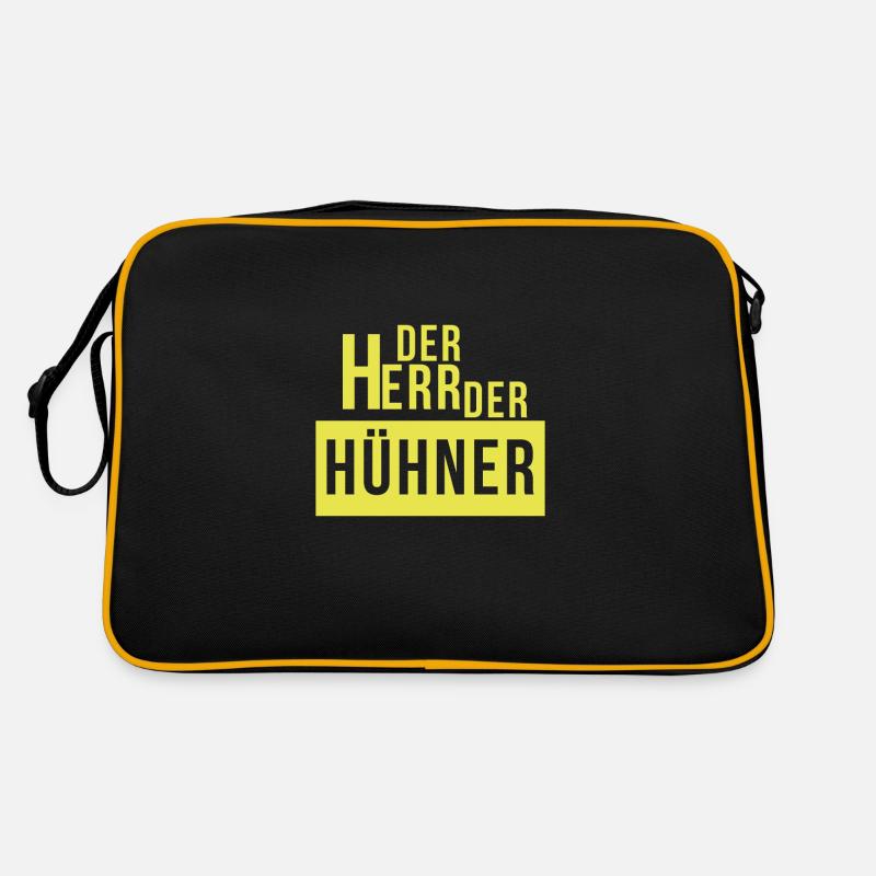 Der Herr der Hühner Retro Tasche
