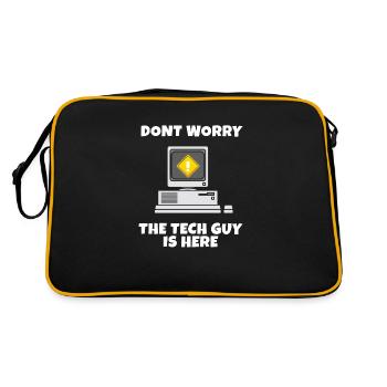 Run cmd | Computer Nerd | Web Designer | CSS | exe - Retro Bag - black/gold - Back