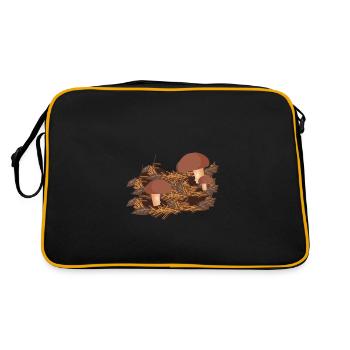 Champignons cueillettes cueillettes champignons - Sac Retro - noir/or - Dos