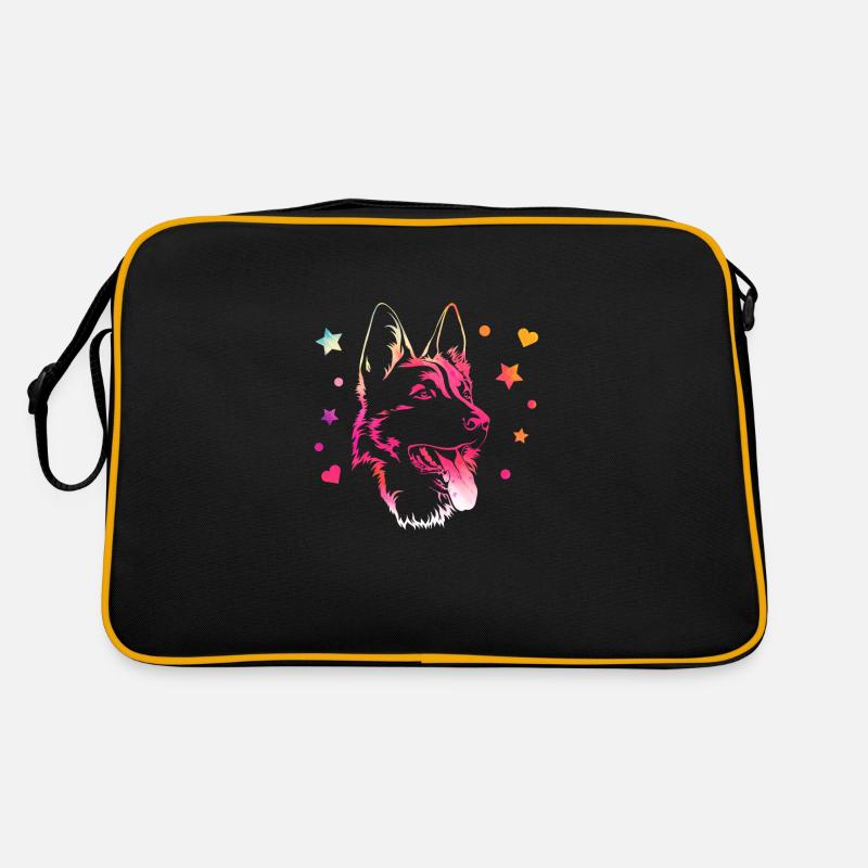 Deutscher Schäferhund Retro Tasche