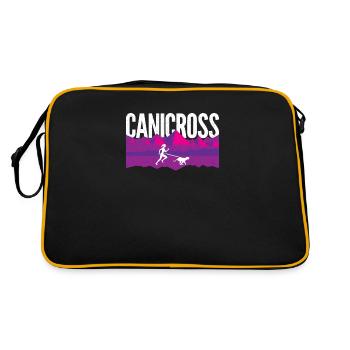 Course de canicross avec chien - Sac Retro - noir/or - Dos