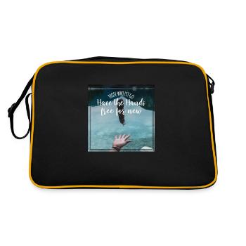 Free for new - Retro Tasche - Schwarz/Gold - Hinten