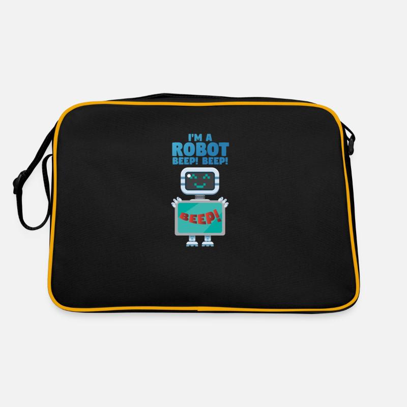 Im a robot beep - Roboter Computer Retro Tasche