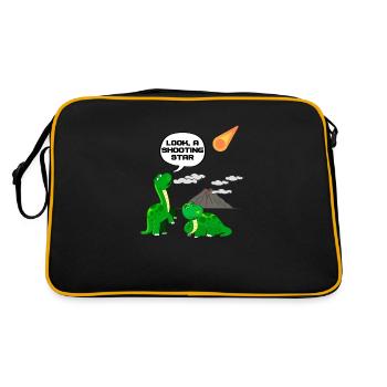 Dinosaure Dino Prehistoric Fun - Sac Retro - noir/or - Dos