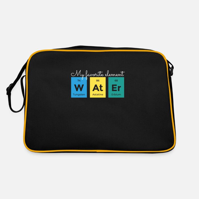 Chimie Eau Élément Tableau périodique Sac Retro