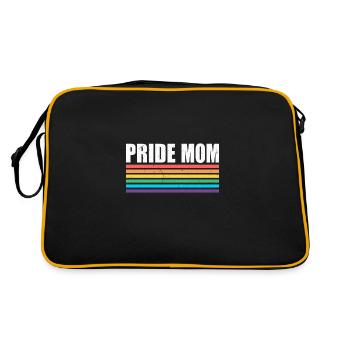 Pride Mom - LGBT Gay Pride Month Community - Retro Bag - black/gold - Back