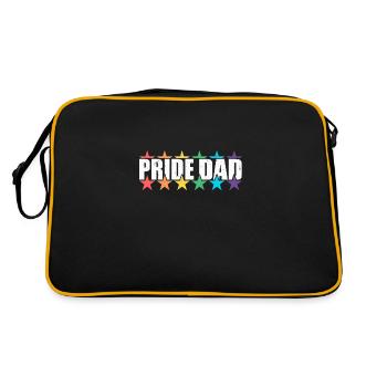 Pride Dad - LGBT Gay Pride Month Community - Retro Bag - black/gold - Back