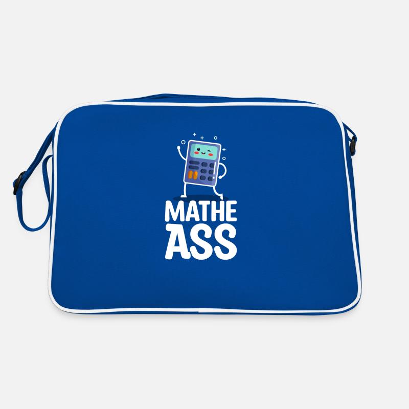 Math Ass Calculator Mathematics Teachers Students Retro Bag